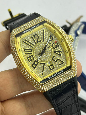 Luxury Franck Muller Vanguard Yachting Diamond Watch
