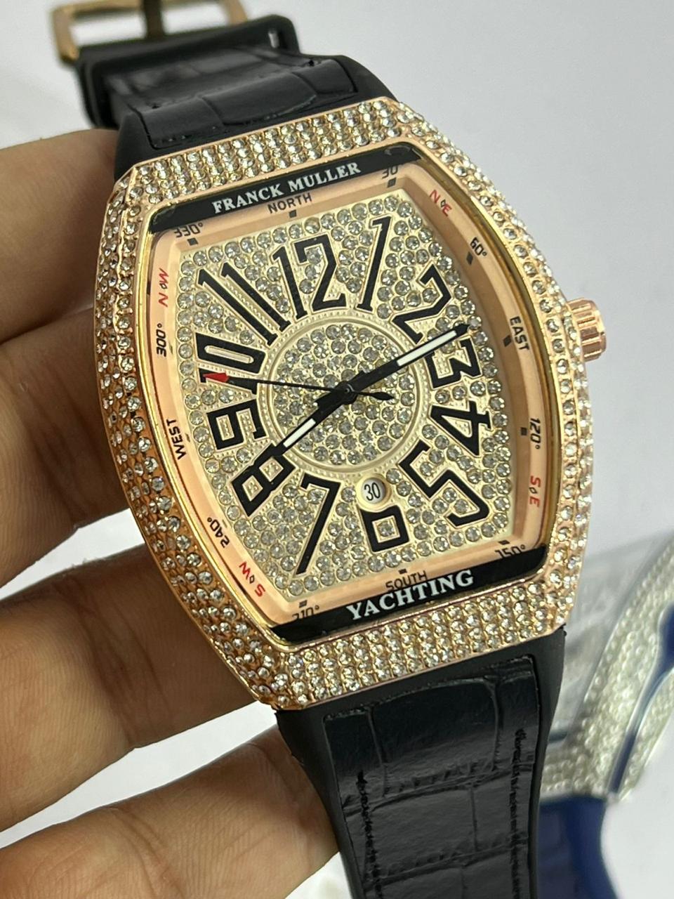 Luxury Franck Muller Vanguard Yachting Diamond Watch