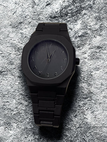 Black Aura Quartz Watch – Stylish Analog Watch For Men & Boys