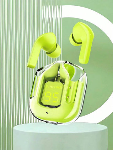 Colorful LED Display Wireless Earbuds – Stereo Sound with Digital Battery Indicator