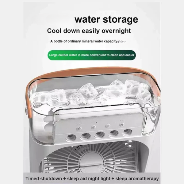 Portable LED Mist Cooling Fan